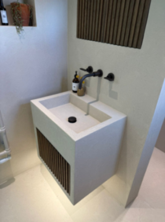 From the brand Terraforma Tera Wall Hung Basin measuring 600 X 480 - in Terraforma