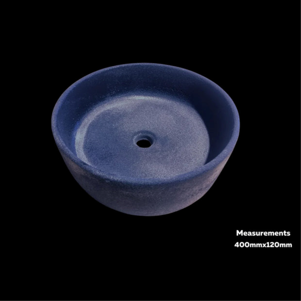 From the brand Terraforma Microcement Ready Countertop Round Sink measuring 400 X 120 -  in Terraforma