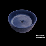 From the brand Terraforma Microcement Ready Countertop Round Sink measuring 400 X 120 -  in Terraforma